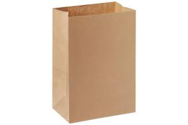 Пакет прямоуг.дно крафт бумага 220х120х290мм коричневый 650 шт/уп.