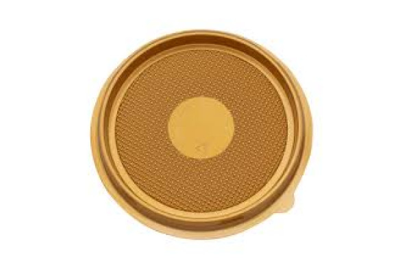 Контейнер Протэк PET ПР-Т-85Д для пирожных золотистый (дно) 780 шт/кор.