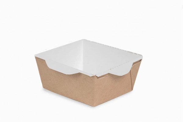 Упаковка ECO картон 1200 мл 165х165х65мм OpSalad 1200 без крышки 300 шт/кор