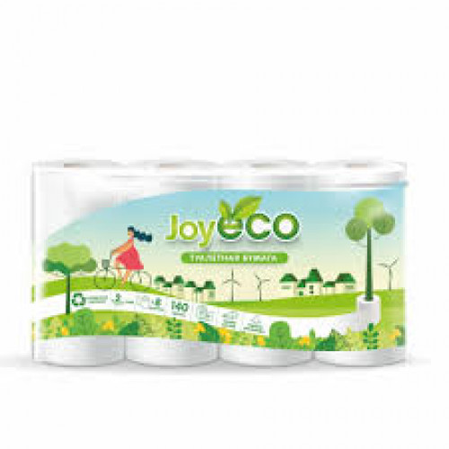 Бумага туалетная 2 сл. Joy Eco белый 8 шт/уп.