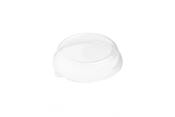 Крышка  OSQ Round Bowl flat Lid 1000 270шт/кор 128/154х10 пластик прозрачная купольная