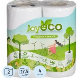 Бумага туалетная 2 сл. Joy Eco белый 4 шт/уп.