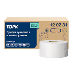 Бумага туалетная Tork бумага 170 м T2 Premium в мини рулонах белый 12 шт/кор.