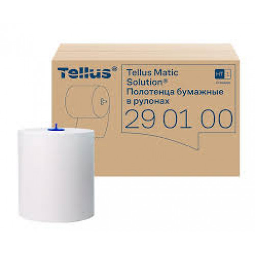 Полотенце рулон Tellus целлюлоза 150м 2 сл. H1 Matic Solution белый 6 шт/кор.